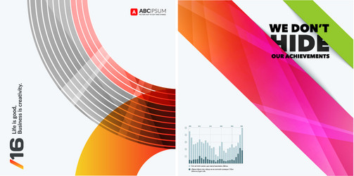 Abstract design elements for graphic layout vector