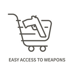 easy access to lethal methods vector image