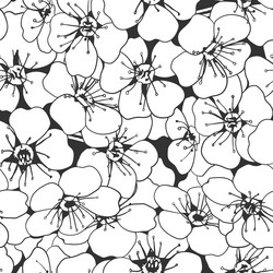 Floral seamless pattern design for fabric vector