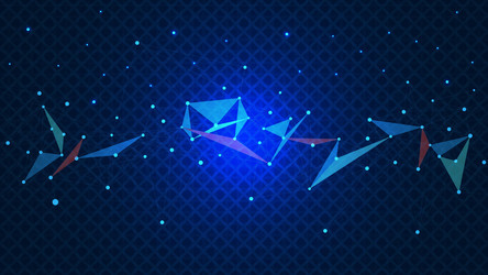 plexus or connecting dots and lines for networking vector image