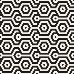 seamless pattern repeating geometric elements vector image