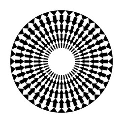 Circular Arrow Pattern vector