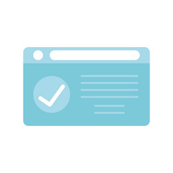 website check mark vector