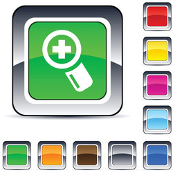 add square button vector image