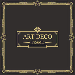 Art Deco Border & Frame Vector Image