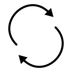 curved circular arc arrow pointer shape element vector image