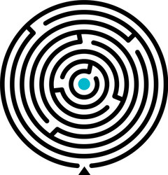 Maze game mathematics labyrinth with numbers Vector Image