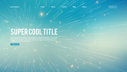landing page abstract design with big data vector image