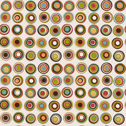 Retro colorful seamless pattern with circles vector