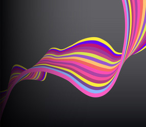 Abstract background created with colorful lines vector