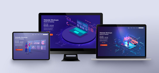 Modern Mobile App Analytics Dashboard vector image
