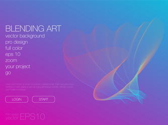 abstract blend background template for web site vector image