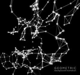 abstract network connection background vector image