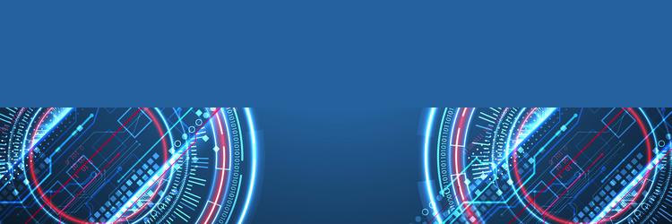 abstraction on the theme of tech circles vector image