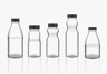 Mock up realistic plastic packaging product Vector Image