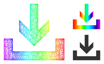 spectral network gradient downloads icon vector image