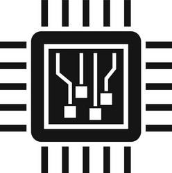 Machine Learning Processor Icon vector image
