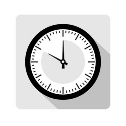 single clock with timer in style icon vector image