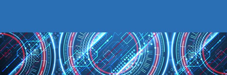 abstraction on the theme of tech circles vector image
