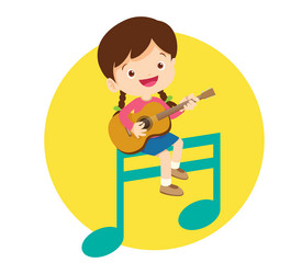 music kidsplay concept of school vector