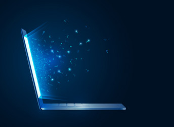 programming script vector image