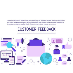 Customer feedback concept Royalty Free Vector Image