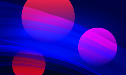 gradient background with 3d circle objects vector image