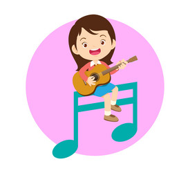 music kidsplay concept of school vector