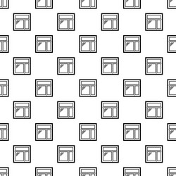 square window frame pattern seamless vector image