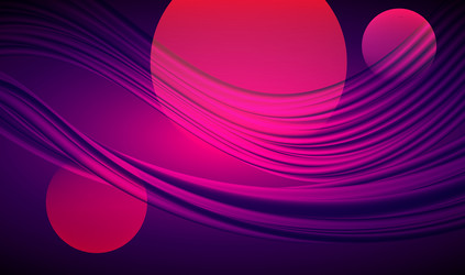 3d circle objects and bright flow wave vector image