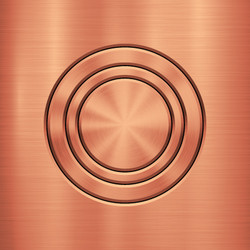 Bronze metal technology background vector