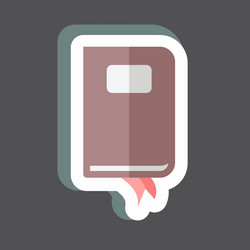 sticker notebook suitable for web interface vector image