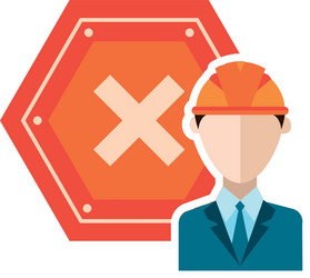 engineer builder constructor with screw icon vector