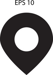 map pointer direction icon location mark symbol vector image
