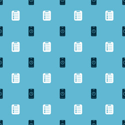 set alarm clock app mobile and to do list vector image