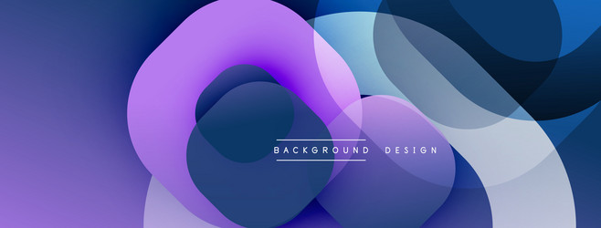 abstract composition features overlapping circles vector image