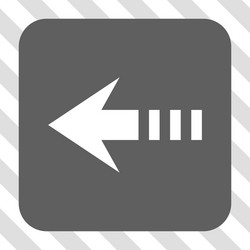 send left rounded square button vector image