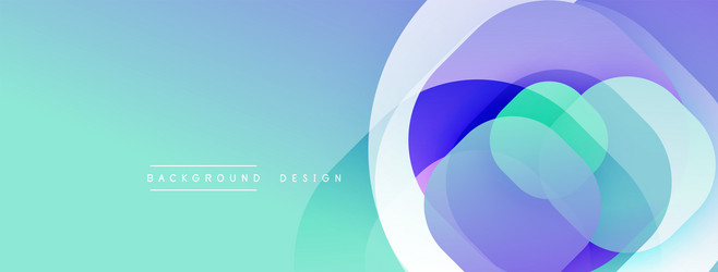 abstract background features overlapping circles vector image