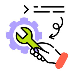 Repair code Royalty Free Vector Image - VectorStock