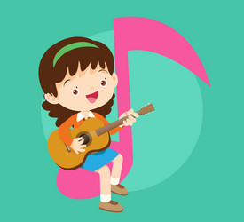 music kidsplay concept of school Vector Image