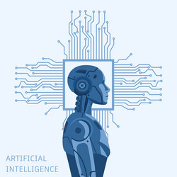 Artificial intelligence digital technology concept vector