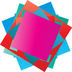 Random rotated overlapping chaotic squares vector