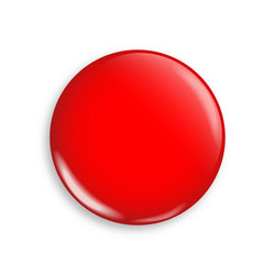 red badge realistic button mock up isolated push vector image