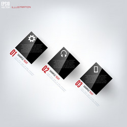 black cloud computing background with web icons vector image