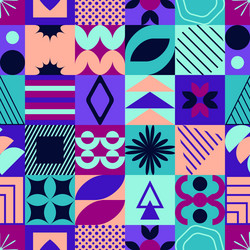 seamless pattern with abstract colorful vector image