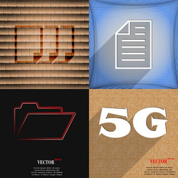 set of abstract backgrounds with different web vector image