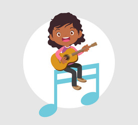 Music kidsplay concept of school vector