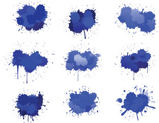 Ink blobs vector