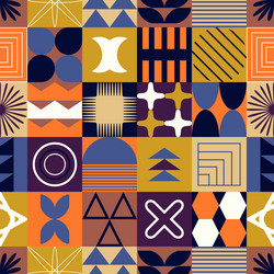 seamless pattern with abstract colorful vector image