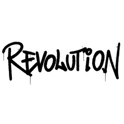 Graffiti Revolution Word Art Vector Image